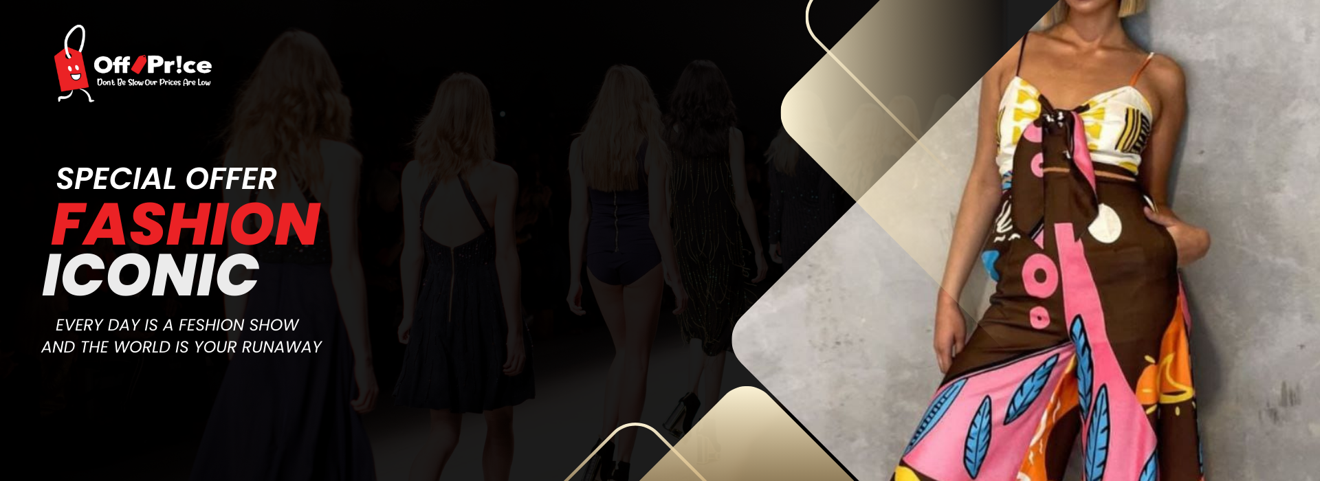 Brown and Beige Fashion Sale Facebook Cover (1920 x 700 px)