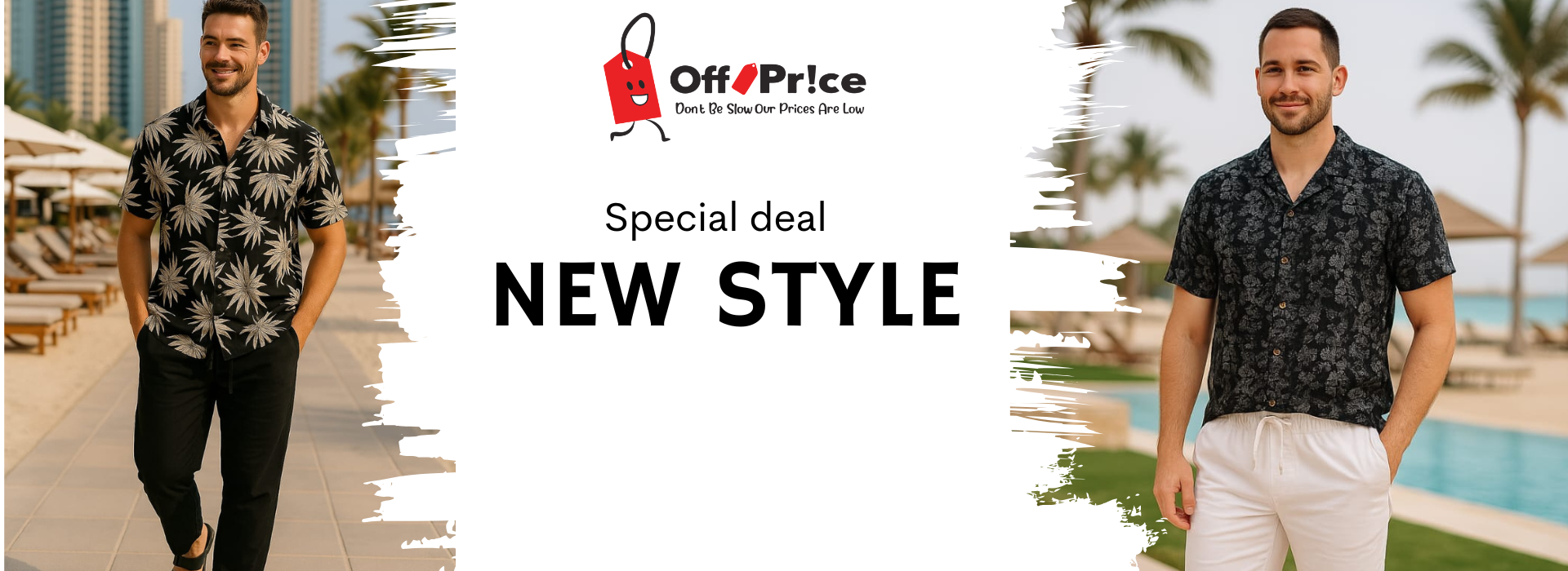 Yellow White Modern Special Discount Banner (1920 x 700 px)
