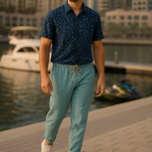 Printed Cuban  Shirt -Pants